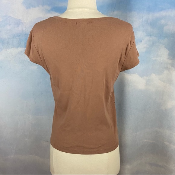 Old Navy Perfect Fit Tee Brown Size Medium - Picture 2 of 3